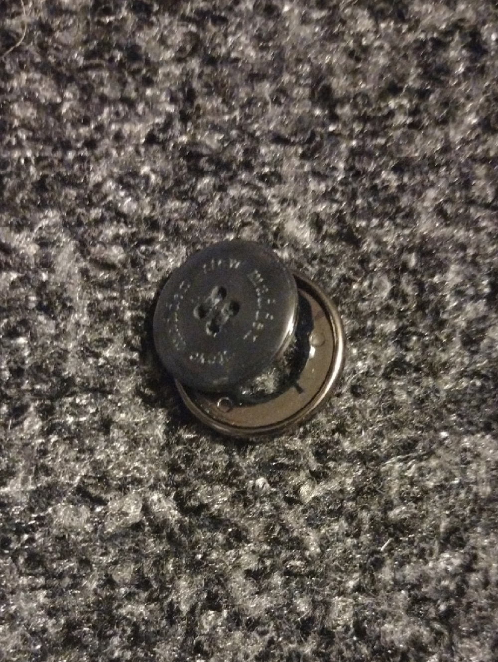 Steve Madden Gray Tweed Double-Breasted Peacoat - Picture 14 of 14